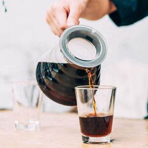 Hario | V60 Coffee Server | 800 ml | 2-6 Cups | Heat-Proof Glass | Transparent Black